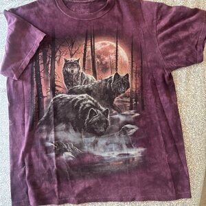 The Mountain Lavender Wolf Tee